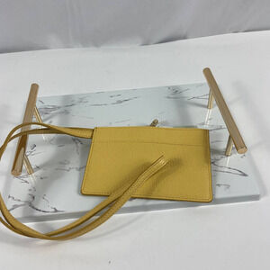 4/$25 NWT 14th & union Lanyard Wallet Bag Yellow